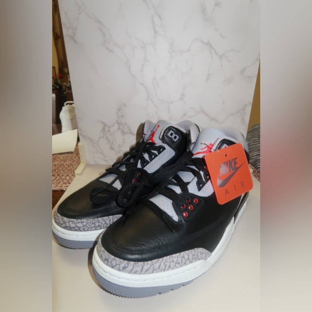 AIR JORDAN 3 RETRO GS BLACK CEMENT